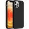 Accezz Liquid Silicone Backcover iPhone 12 (Pro) - Schokabsorberend - Zwart