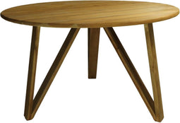 Ronde eettafel - ø130x78 - Naturel - Teak