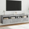 vidaXL - Tv-wandmeubels - met - LED - 2 - st - 80x30x40 - cm - betongrijs