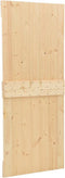 vidaXL - Schuifdeur - met - beslag - 90x210 - cm - massief - grenenhout