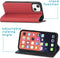 iMoshion Hoesje Geschikt voor iPhone 13 Hoesje - iMoshion Slim Folio Bookcase - Rood