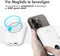 imoshion MagSafe Powerbank 10000 mAh - Snellader 22.5W - Draadloos en bedraad opladen - Wit