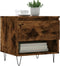 vidaXL - Salontafel - 50x46x50 - cm - bewerkt - hout - gerookt - eikenkleurig