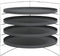 vidaXL - Pizzapannen - 4 - st - met - rek - Ø - 28 - cm - staal