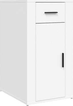 vidaXL - Bureaukastje - 40x49x75 - cm - bewerkt - hout - wit