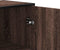 vidaXL - Hoge - kast - 35,5x35x139 - cm - bewerkt - hout - en - metaal - bruin - eiken