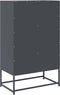 vidaXL - Hoge - kast - 68x39x111,5 - cm - staal - antracietkleurig