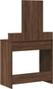 vidaXL - Bruin - Eiken - H - Dressingtafel - met - Lades, - 79x41x140 - cm