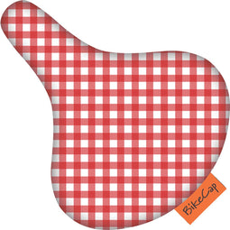 BikeCap Zadelhoes Red Checkmate | Fietszadelhoes - Fietszadeldek - Stof en waterafstotend