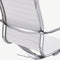 Furnicher Akira bureaustoel - Leren zitting - Chroom frame - In hoogte verstelbaar - Draaibaar - Wit