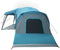vidaXL - Familietent - met - verandakoepel - 9-persoons - waterdicht - blauw