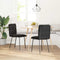vidaXL - Eetkamerstoelen - 2 - st - fluweel - zwart