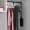 pull-down hangrail voor kledingkast, staal en kunststof, zwart, 830-1150 mm
