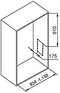 pull-down hangrail voor kledingkast, staal en kunststof, zwart, 830-1150 mm