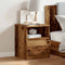 vidaXL - Nachtkastje - 40x40x50 - cm - bewerkt - hout - oud - houtkleurig