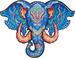 UNIDRAGON Houten Puzzel Voor Volwassenen Dier - Eeuwige Olifant - 194 stukjes - Medium 34x26 cm