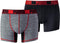 PUMA Active Style Grizzly Sport Boxershort - 2-pack - Grijs/Zwart - Maat XL