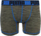 PUMA Active Style Grizzly Sport Boxershort - 2-pack - Olijf/Zwart - Maat M