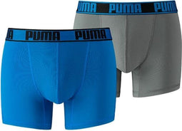 PUMA Active Style Sport Boxershort - 2-pack - Blauw/Grijs - Maat S
