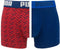 PUMA Basic Graphic Print Boxershort -2-pack - Blauw/Rood - Maat M