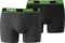 PUMA Basic New Waistband Boxershort - 2-pack - Black/Grey - Maat S