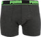 PUMA Basic New Waistband Boxershort - 2-pack - Black/Grey - Maat S