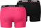 PUMA Basic New Waistband Boxershort - 2-pack - Pink - Maat M