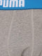PUMA Basic Stripe Boxershort - 2-pack - Blauw/Grijs Melange - Maat M