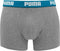 PUMA Basic Stripe Boxershort - 2-pack - Blauw/Grijs Melange - Maat M