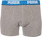 PUMA Basic Stripe Boxershort - 2-pack - Blauw/Grijs Melange - Maat M