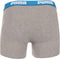 PUMA Basic Stripe Boxershort - 2-pack - Blauw/Grijs Melange - Maat M