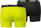 Puma - Basic Stripe Elastic - Boxer 2Pack - L - Grijs/Geel