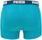 PUMA Basic Stripe Elastic Boxershort - 2-pack -Zeegroen/Melange - Maat M