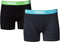 PUMA Boxershort Heren PUMA BASIC BOXER 2P - India Ink / Turquoise