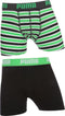 PUMA Boxershort Kinderen PUMA BASIC BOXER PRINTED STRIPE 2P - Classic Green