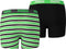 PUMA Boxershort Kinderen PUMA BASIC BOXER PRINTED STRIPE 2P - Classic Green