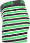 PUMA Boxershort Kinderen PUMA BASIC BOXER PRINTED STRIPE 2P - Classic Green