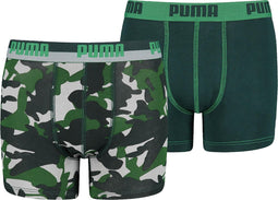 Puma Boxershort - Maat 128 - Unisex - groen/blauw/grijs