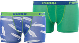 Puma Boxershort - Maat 140 - Jongens - groen/blauw