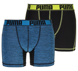 Puma Boxershort - Maat M - Mannen - zwart/blauw/groen