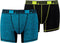 Puma Boxershort - Maat M - Mannen - zwart/blauw/groen
