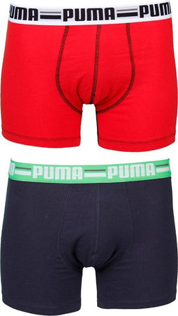 Puma Brand (2-Pack) - Sportonderbroek - Mannen - Maat M - Rood/Navy