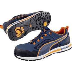 PUMA Crosstwist Low 643100-46 Veiligheidsschoenen S3 Schoenmaat (EU): 46 Blauw, Oranje 1 stuk(s)