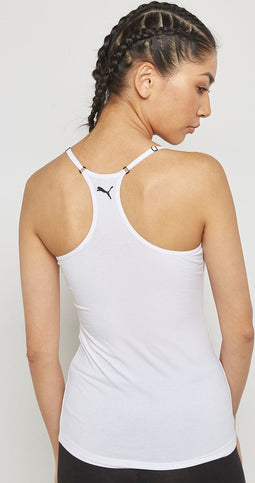 Puma dames hemd Racerback - Tank top - White & Grey - L - Wit