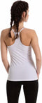 Puma dames hemd Racerback - Tank top - White & Grey - L - Wit