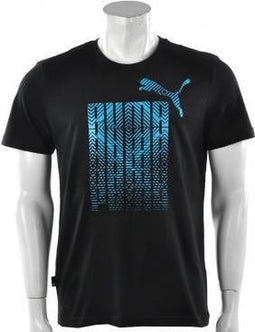 Puma - Ess Graphic Logo Tee - Zwart - Heren - maat M