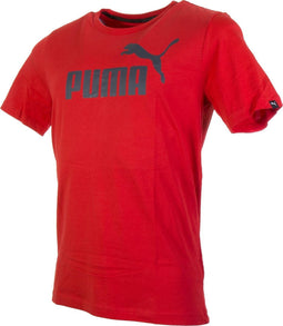 Puma Ess. No.1 Tee Sportshirt - Maat XL - Mannen - rood/grijs