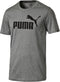Puma Ess. No.1 Tee T-shirt Heren Sportshirt - Maat L - Mannen - grijs/zwart