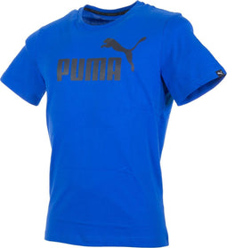Puma Ess. No.1 Tee T-shirt Heren Sportshirt - Maat M - Mannen - blauw/zwart