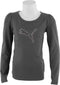 Puma Girls LS Tee - Sportshirt - Kinderen - Maat 164 - Dark Shadow; Purple